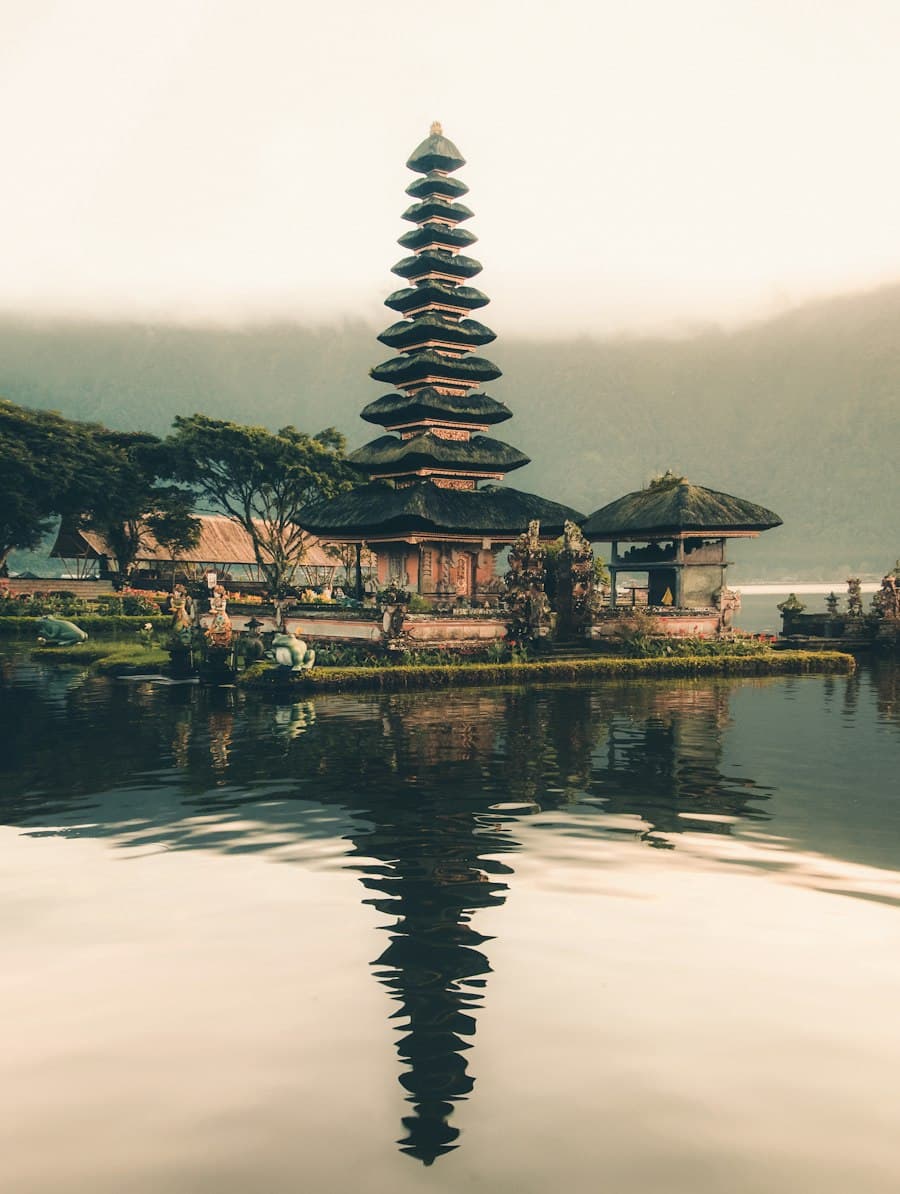 Lake temple in Bali
