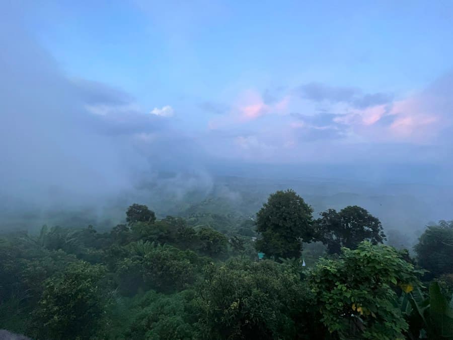 Clouds over the Sajek hills