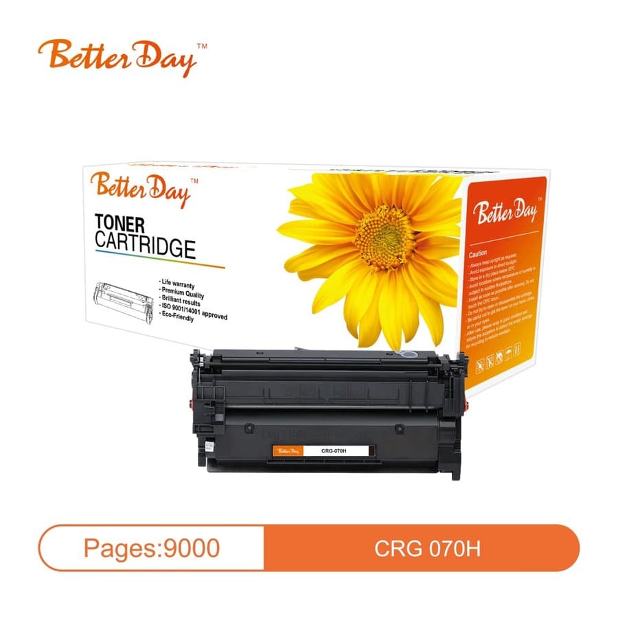 Better Day CRG 070H black toner cartridge in front of its box